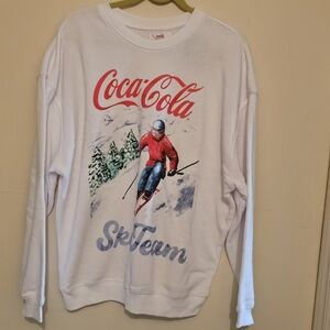 Grayson Threads Coca Cola Ski Team Sweatshirt Large White New W Tags Apres Ski